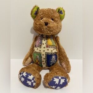 Jim Shore Boyds Whiskers Plush Stuffed Animal Bear with Cat Design 2006 Retired